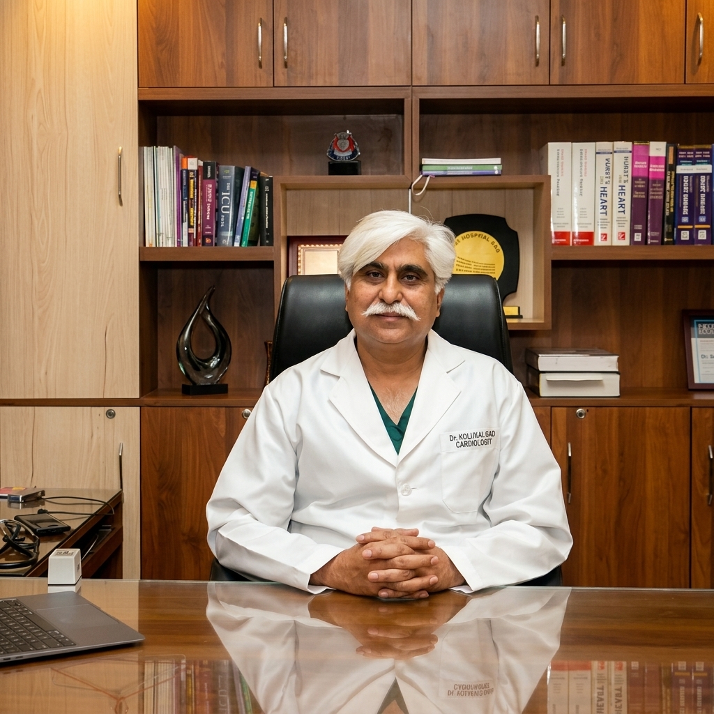 Dr. Salil Garg at his consultation desk